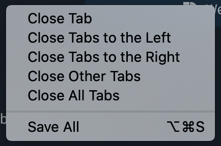 Close Tabs to the Left